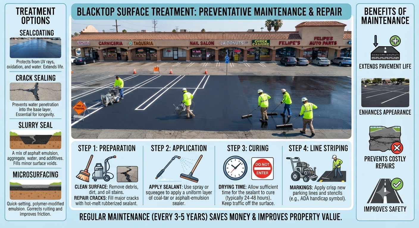 Blacktop Surface Treatment in Los Angeles